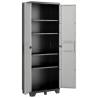 Keter Storage Cabinet with Shelves - Black and Grey 182 cm | Hipomarke