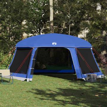 Pool Tent with Removable Fly & Mesh Walls - Azure Blue 618x532 cm