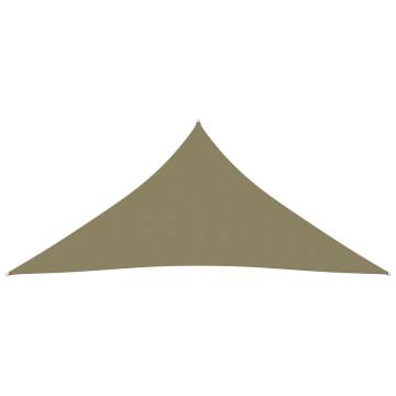 Sunshade Sail Oxford Fabric Triangular 4.5x4.5 m Beige