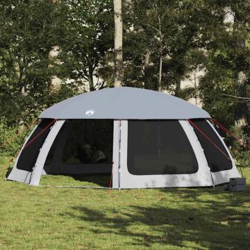 Pool Tent with Removable Fly & Mesh Walls - Grey 690x690 cm