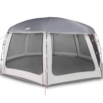 Pool Tent with Removable Fly & Mesh Walls - Grey 690x690 cm