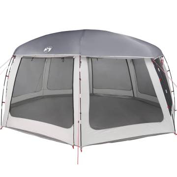 Pool Tent with Removable Fly & Mesh Walls - Grey 690x690 cm