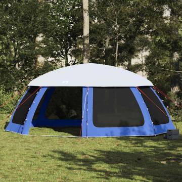 Pool Tent with Removable Fly & Mesh Walls - Azure Blue 690x690 cm