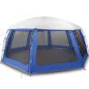 Pool Tent with Removable Fly & Mesh Walls - Azure Blue 690x690 cm