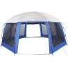 Pool Tent with Removable Fly & Mesh Walls - Azure Blue 690x690 cm