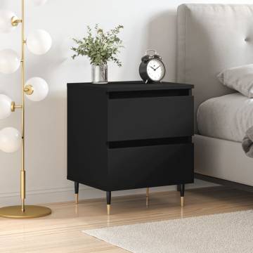 Black Bedside Cabinet - Stylish & Functional | HipoMarket