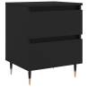  Bedside Cabinet Black 40x35x50 cm Engineered Wood