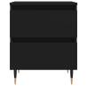  Bedside Cabinet Black 40x35x50 cm Engineered Wood