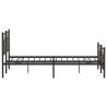 Brown Oak Metal Bed Frame 180x200 cm Super King | HipoMarket