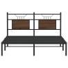 Brown Oak King Size Bed Frame 150x200 cm - Durable & Stylish