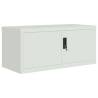 Light Grey Steel File Cabinet - 90x40x180 cm | HipoMarket