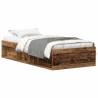 Old Wood Bed Frame 90x200cm - Engineered Wood Sleep Solution