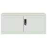 Light Grey Steel File Cabinet - 90x40x180 cm | HipoMarket