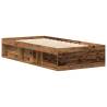 Old Wood Bed Frame 90x200cm - Engineered Wood Sleep Solution