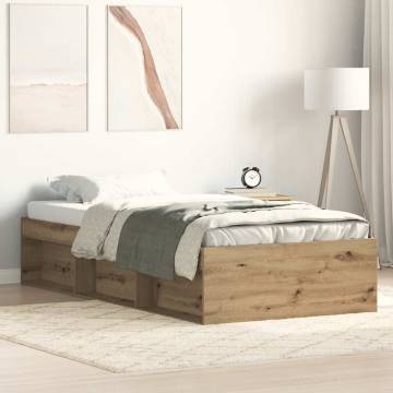 Artisan Oak Bed Frame 100x200cm - Durable & Stylish