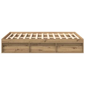 Artisan Oak Bed Frame 120x200cm - Engineered Wood