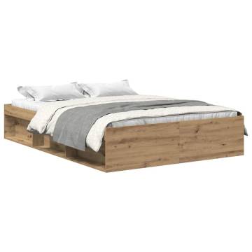 Artisan Oak Bed Frame 120x190cm - Small Double Engineered Wood