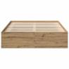 Artisan Oak Bed Frame 120x190cm - Small Double Engineered Wood