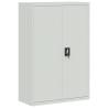 Light Grey Steel File Cabinet - 90x40x180 cm | HipoMarket