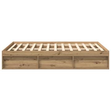 Artisan Oak Bed Frame 120x190cm - Small Double Engineered Wood