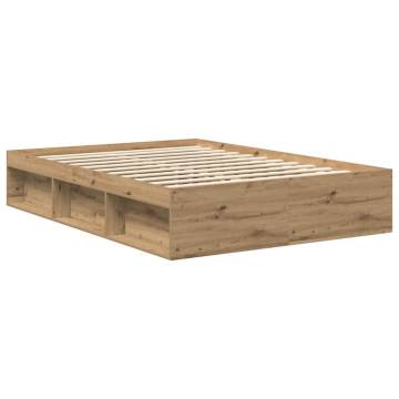 Artisan Oak Bed Frame 120x190cm - Small Double Engineered Wood