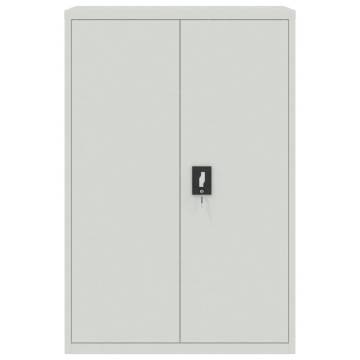 Light Grey Steel File Cabinet - 90x40x180 cm | HipoMarket