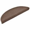 Stair Mats 30 pcs Coffee Brown - 56x17x3 cm | HipoMarket