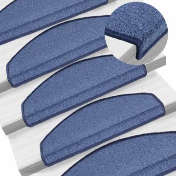 Stair Mats 30 pcs Blue | Non-Slip & Washable | 65x24 cm