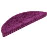 Violet Stair Mats - 30 pcs | 56x17x3 cm | Non-slip & Washable