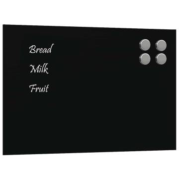 Wall-Mounted Magnetic Board Black 40x30 cm - Durable Design