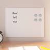  Wall-mounted Magnetic Board White 40x30 cm Tempered Glass Colour white Size 40 x 30 cm 