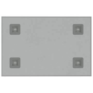 Wall-mounted Magnetic Board White 40x30 cm - Tempered Glass