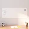  Wall-mounted Magnetic Board White 100x40 cm Tempered Glass Colour white Size 100 x 40 cm 