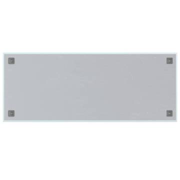 Wall-mounted Magnetic Board White 100x40 cm - Tempered Glass