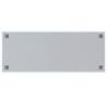 Wall-mounted Magnetic Board White 100x40 cm - Tempered Glass