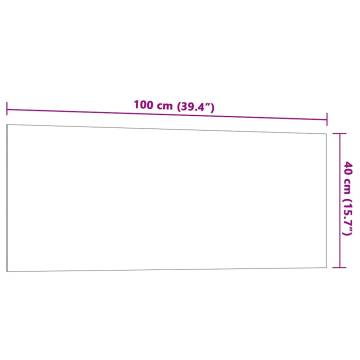 Wall-mounted Magnetic Board White 100x40 cm - Tempered Glass