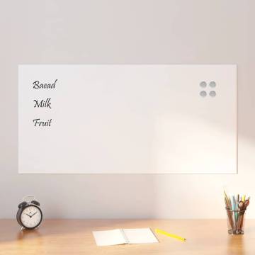 Wall-Mounted Magnetic Board 100x50 cm Tempered Glass - HipoMarket