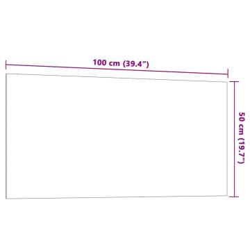 Wall-Mounted Magnetic Board 100x50 cm Tempered Glass - HipoMarket