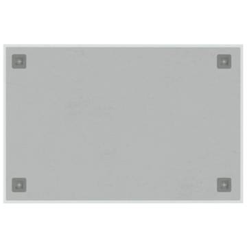 Wall-mounted Magnetic Board White 60x40 cm - Durable Glass