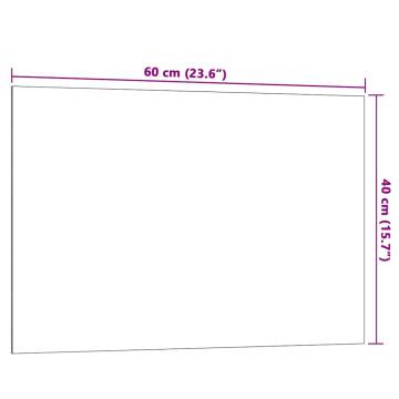 Wall-mounted Magnetic Board White 60x40 cm - Durable Glass