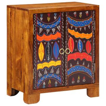 Multicolour Solid Wood Acacia Sideboard | 50x35x60 | HipoMarket