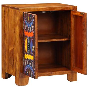 Multicolour Solid Wood Acacia Sideboard | 50x35x60 | HipoMarket