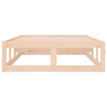 Solid Wood Bed Frame 100x200 cm | Modern & Sturdy Design