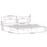 Sonoma Oak Bed Frame without Mattress - 193x203 cm