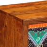 Vibrant Multicolour Sideboard - Solid Wood Acacia - 50x35x60