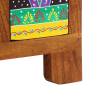 Vibrant Multicolour Sideboard - Solid Wood Acacia - 50x35x60