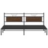 Brown Oak Bed Frame 200x200 cm - Stylish & Durable | Hipomarket