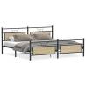 Metal Bed Frame Sonoma Oak 200x200 cm - Stylish & Durable