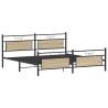 Metal Bed Frame Sonoma Oak 200x200 cm - Stylish & Durable