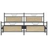 Metal Bed Frame Sonoma Oak 200x200 cm - Stylish & Durable